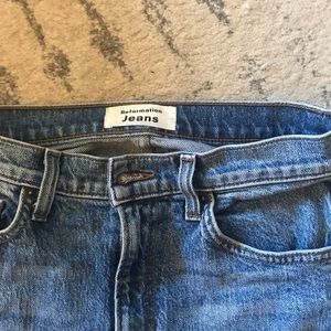 Reformation “Liza” high-waisted straight jeans